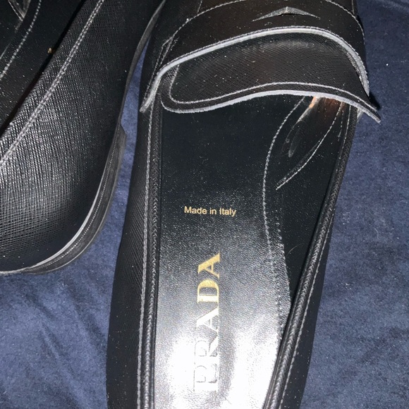 $990 Brand new Prada saffiano loafers. US 13 - Picture 4 of 9